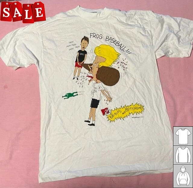 New Popular 1993 Beavis and Butthead Frog Baseball Unisex S-5XL Shirt LL968