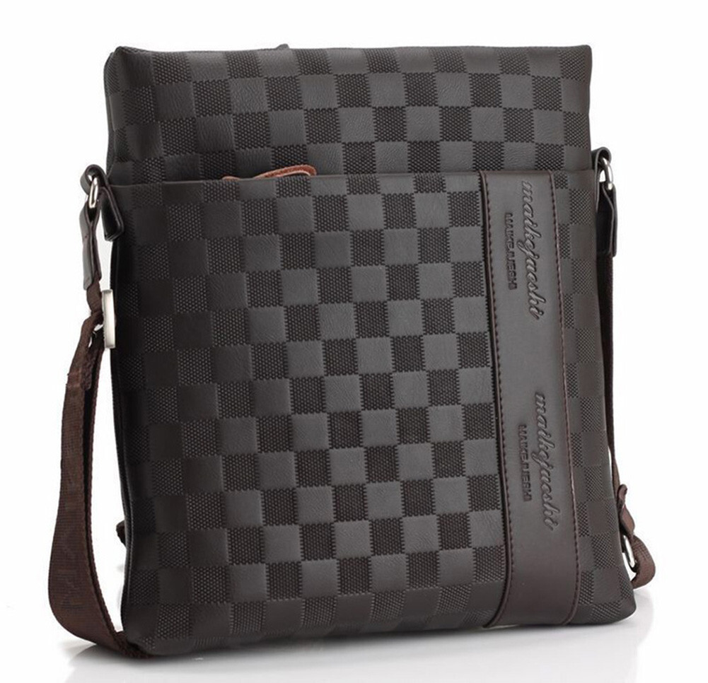 Men’s Leather Crossbody Messenger Shoulder Bags Handbag Satchel Casual Day Bag