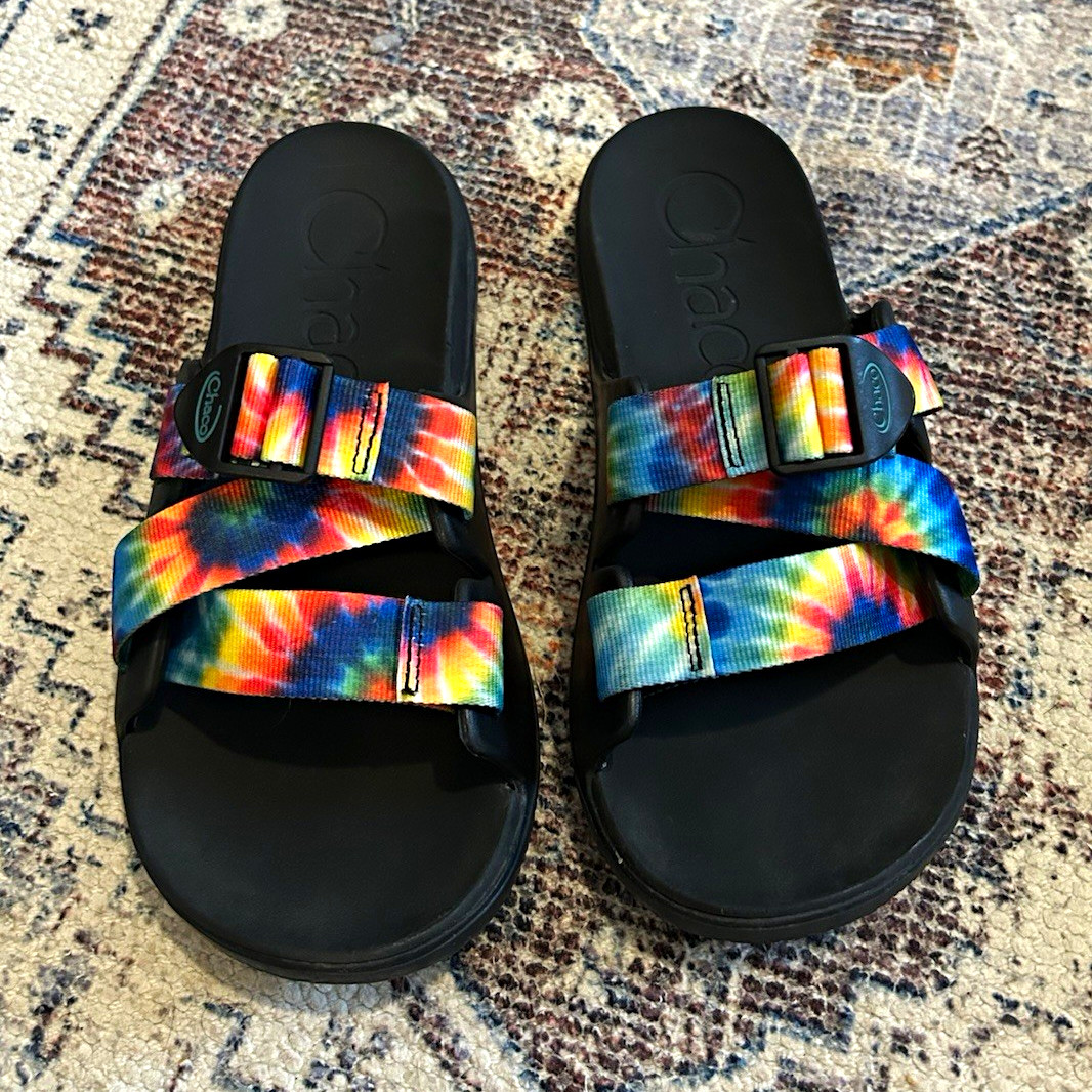 Chaco Chillos Slide Sandal Tie Dye Strap Adjustable Womems US 8