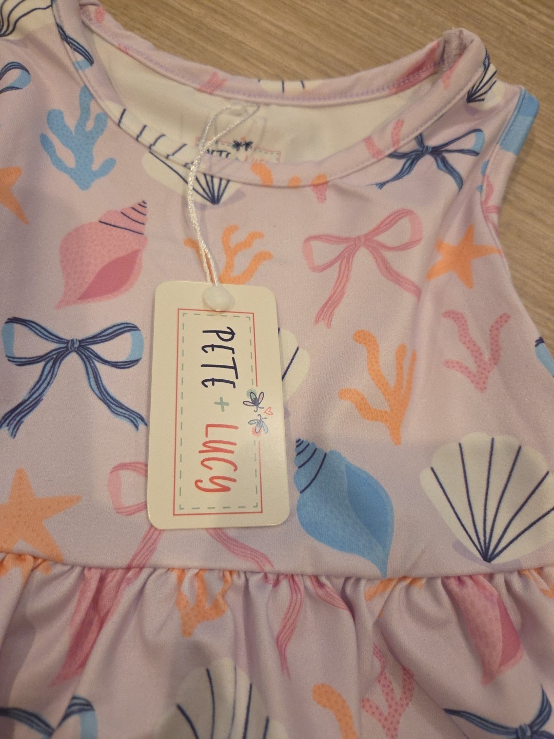 Pete & Lucy Shell Belle 2 Piece Set Girls Size 3T