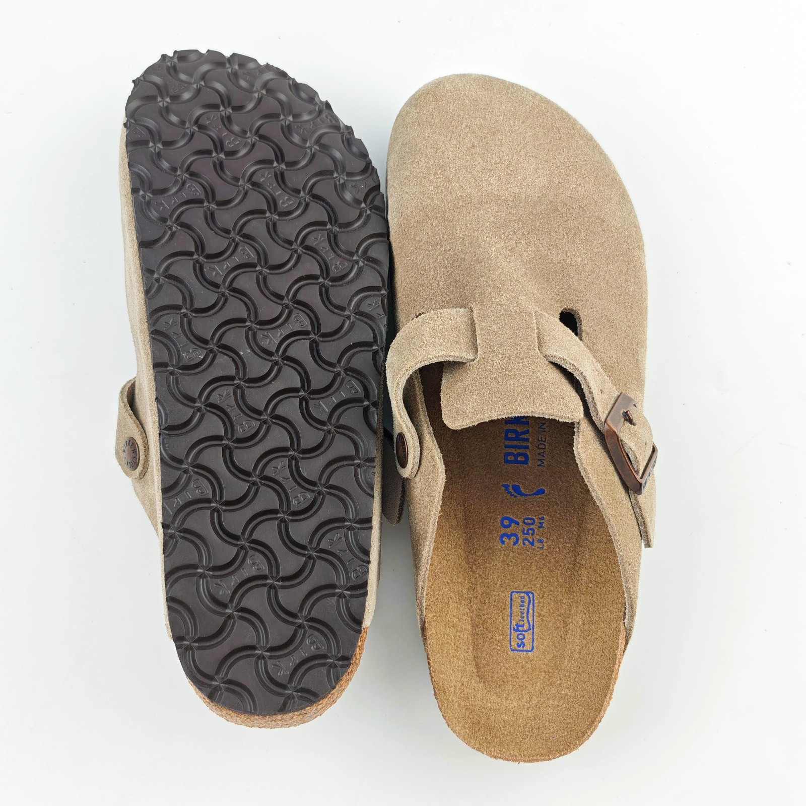 Birkenstock Boston Suede Clog Taupe Narrow/Wide Women’s and Men’s Shoes
