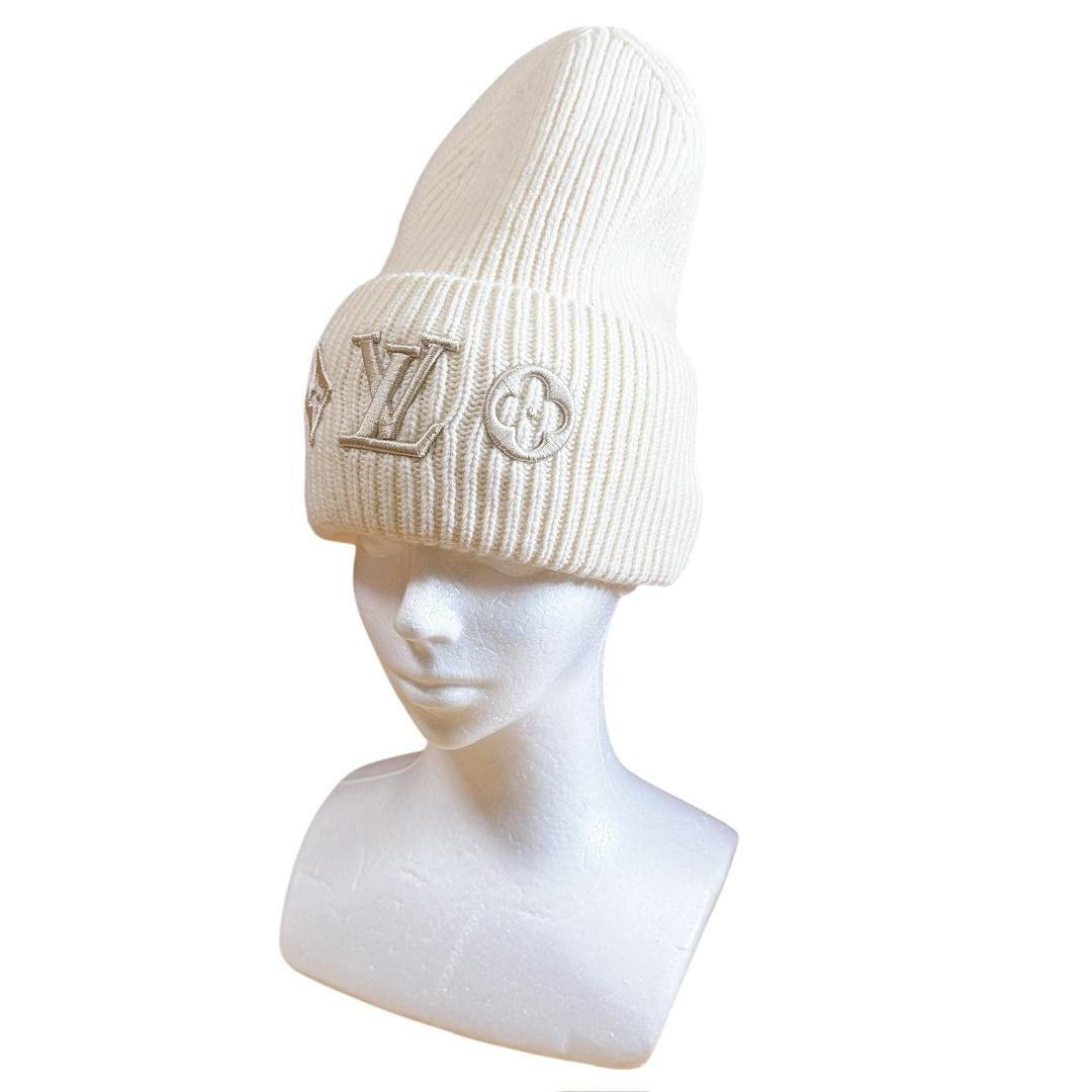Louis Vuitton Beanie M77873 Knit Hat Women’s Headline Black