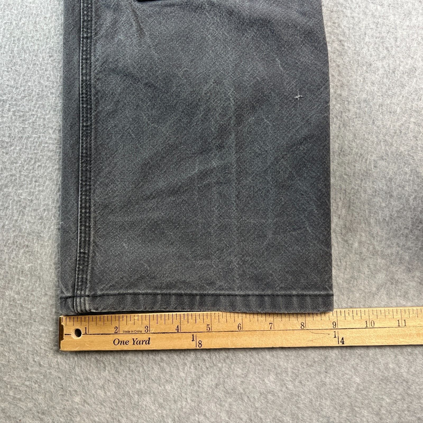 Carhartt Double Front Knee Pants Duck Canvas Stretch Flex 34×32 Grey BN3334