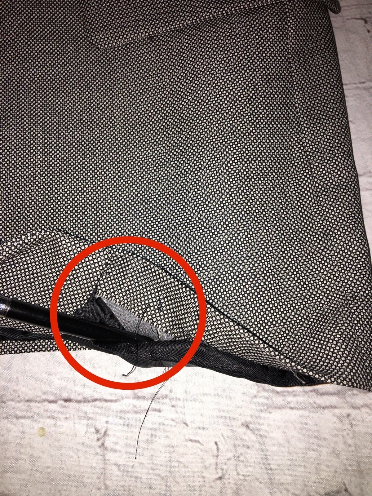 Corporate Image Tom James Mens 42R Wool Birdseye Suit Pleat Pant 34×28.5