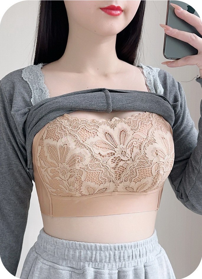 Women Bras Full coverage Wireless Seamless Floral Plus size Underwear 20791