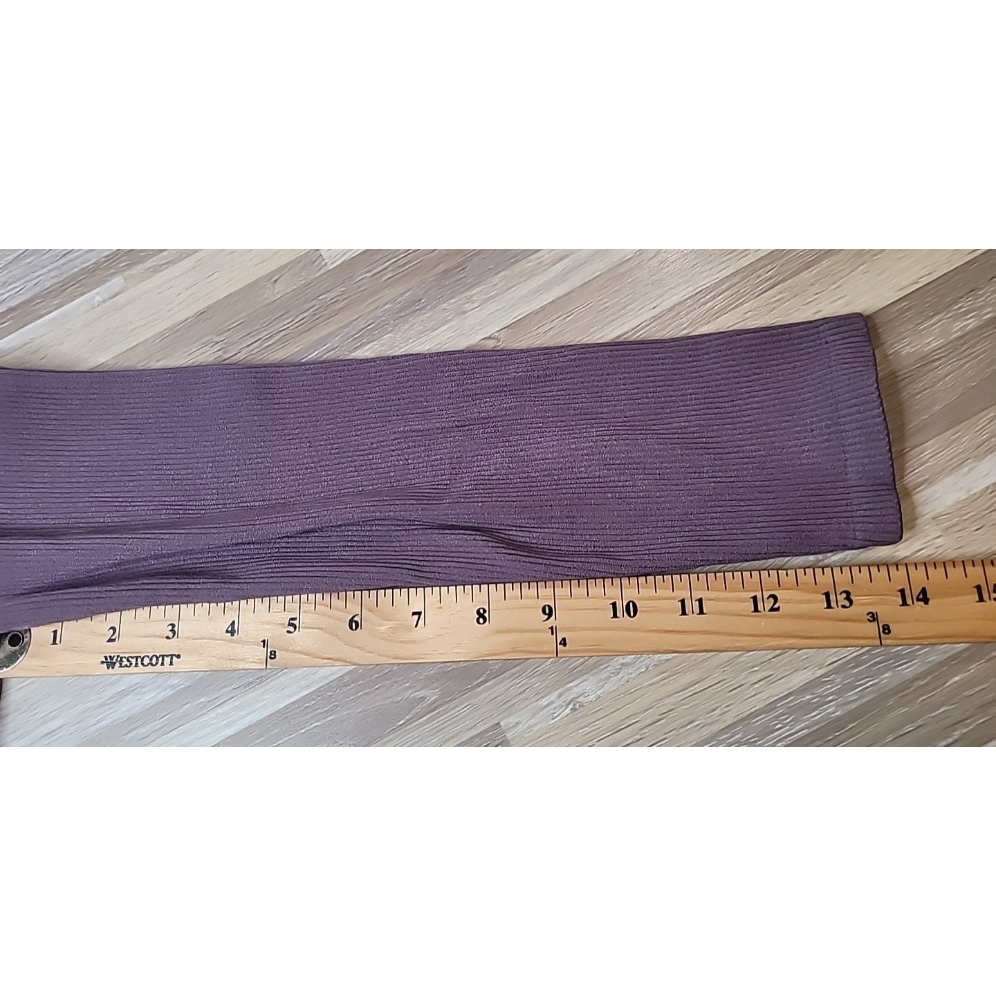 Zara Women’s Size Large Long Sleeve Crop Top Stretch Mauve Scoop Neck Ribbed