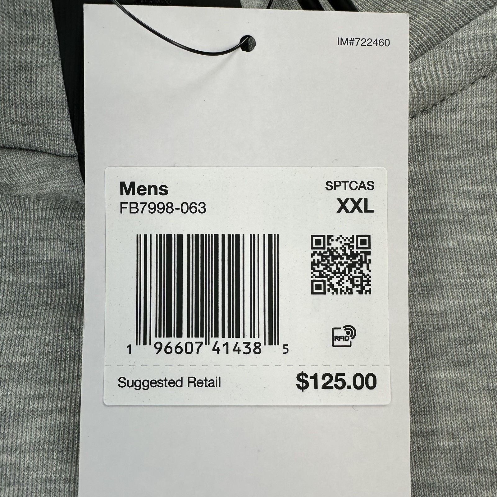 Nike Tech Fleece Sweatshirt Mens 2XL Gray 1/2 Zip Pullover Pockets FB7998-063