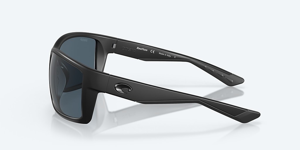 Costa Del Mar Reefton Blackout/Gray 580P Polarized 64 mm Sunglasses
