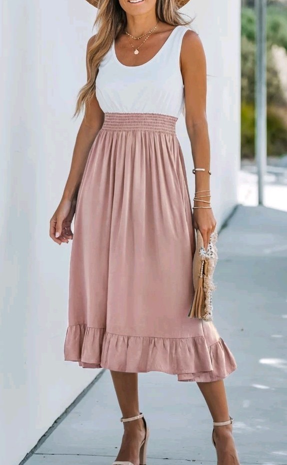 NWT Cupshe Women’sSerene Sky Maxi Fusion Dress Size Extra Large