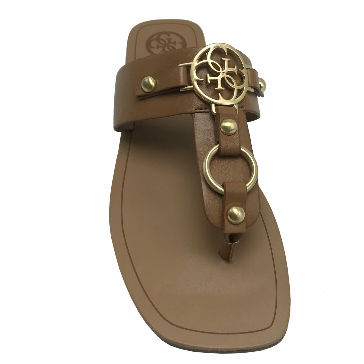 GUESS Women’s CHARIN Quattro G T-Strap Sandals