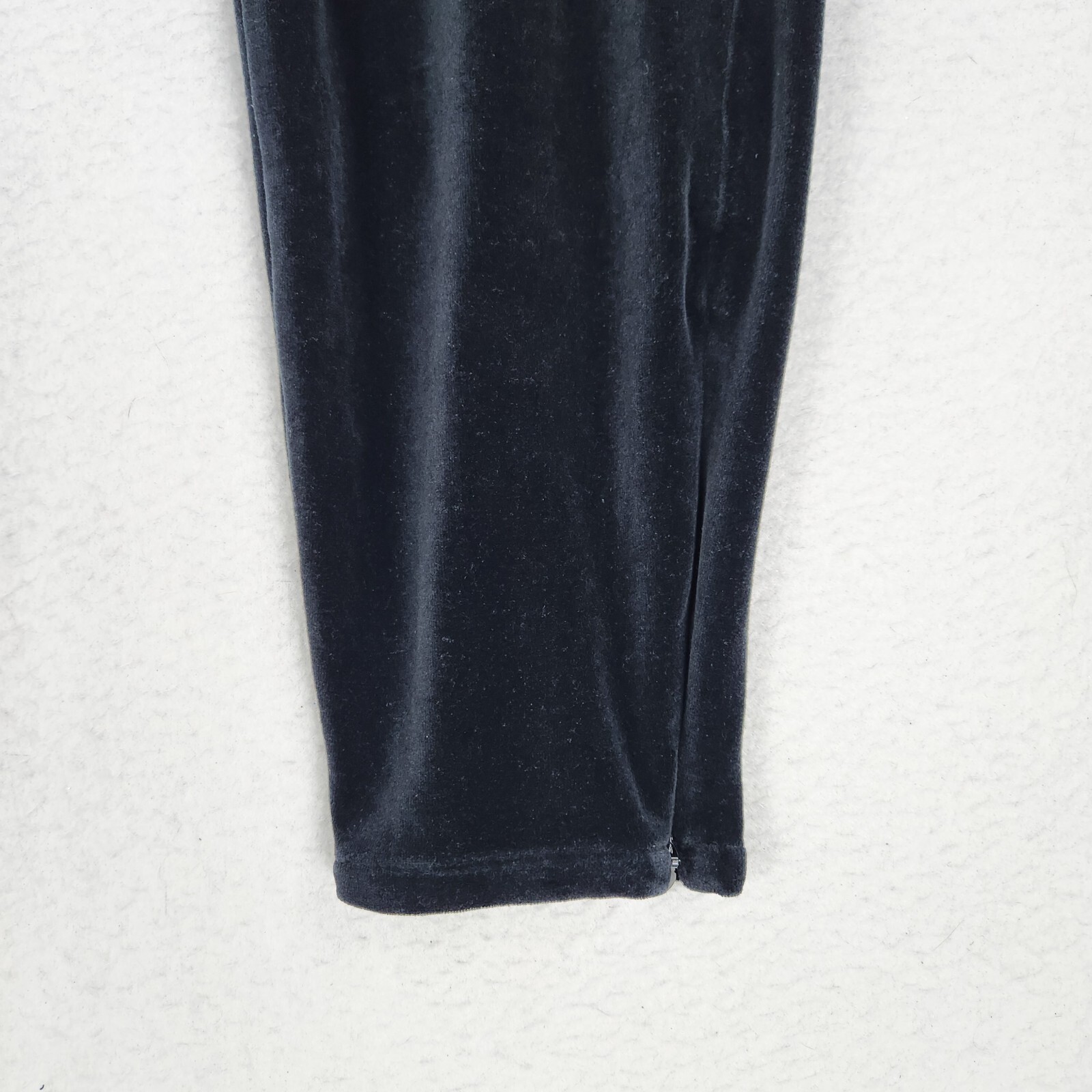 J Crew Pants Womens Extra Large Black Velvet Mario Bellucci Italian Skinny Leg
