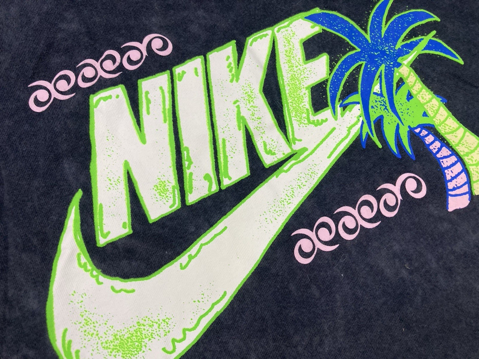Nike Sportswear Beach Party Graphic T-shirt Men XXL Black Wash FB9788 010
