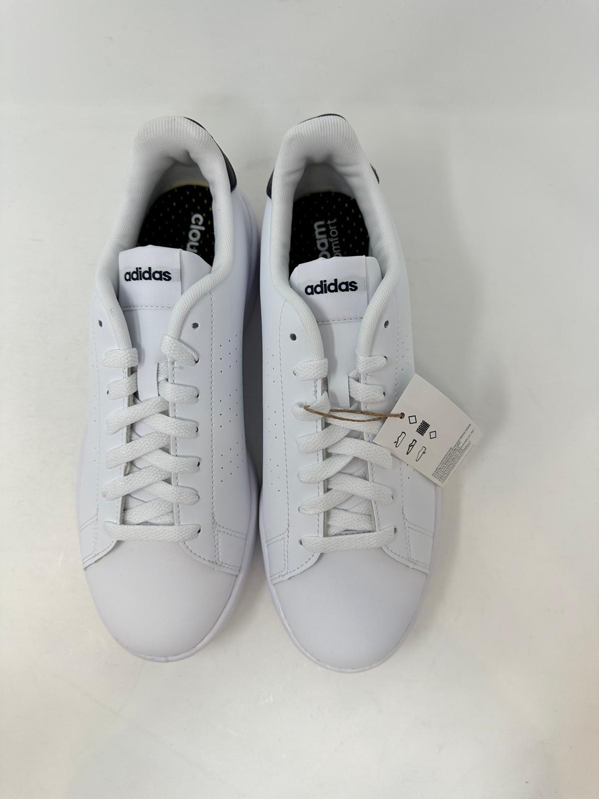 adidas Men’s Advantage Shoes GZ5299 – US:8, White/Ink, M3(C355T)