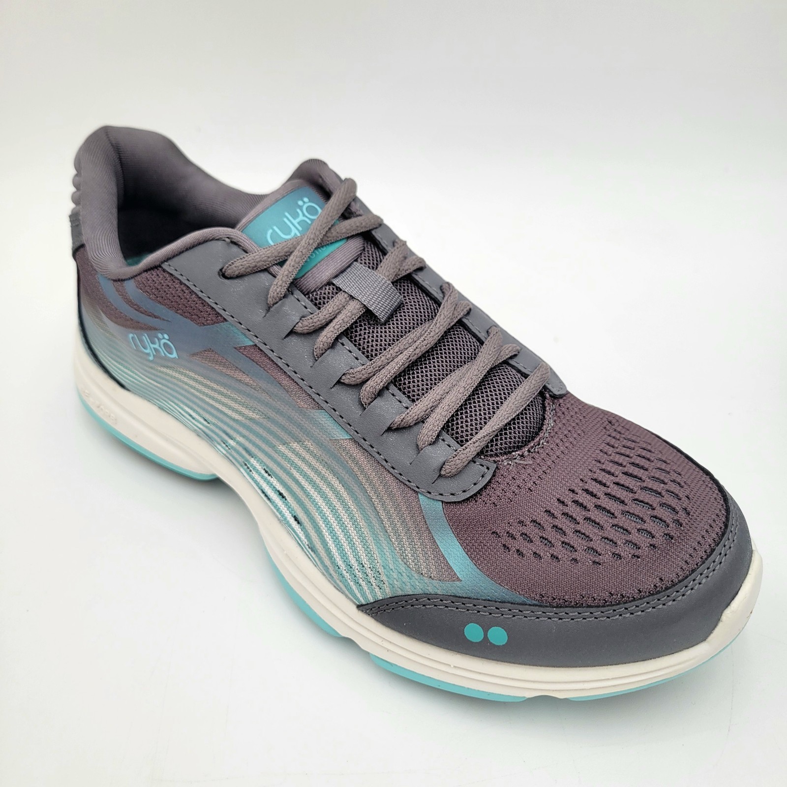 Women’s Ryka Devotion Plus 3 Walking Sneakers Size 8 Wide Quiet Gray Mesh Fabric