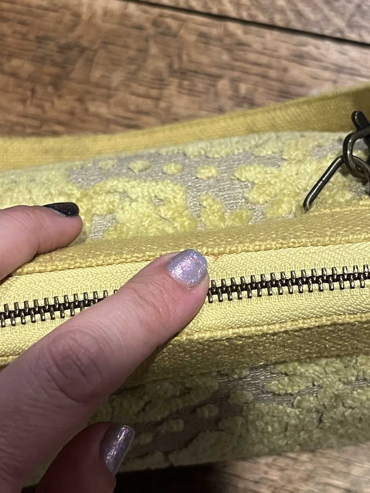 Cake by Petunia Pickle Bottom Cake Carpetbag Diaper Bag Yellow Upholstery Frame