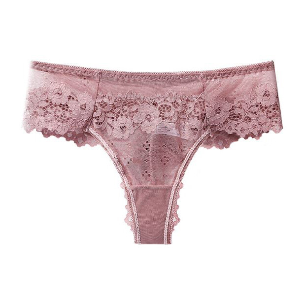 Pack Of 5 Sexy Womens Panties Thongs Sheer Lace Thongs String Bikinis Intimates