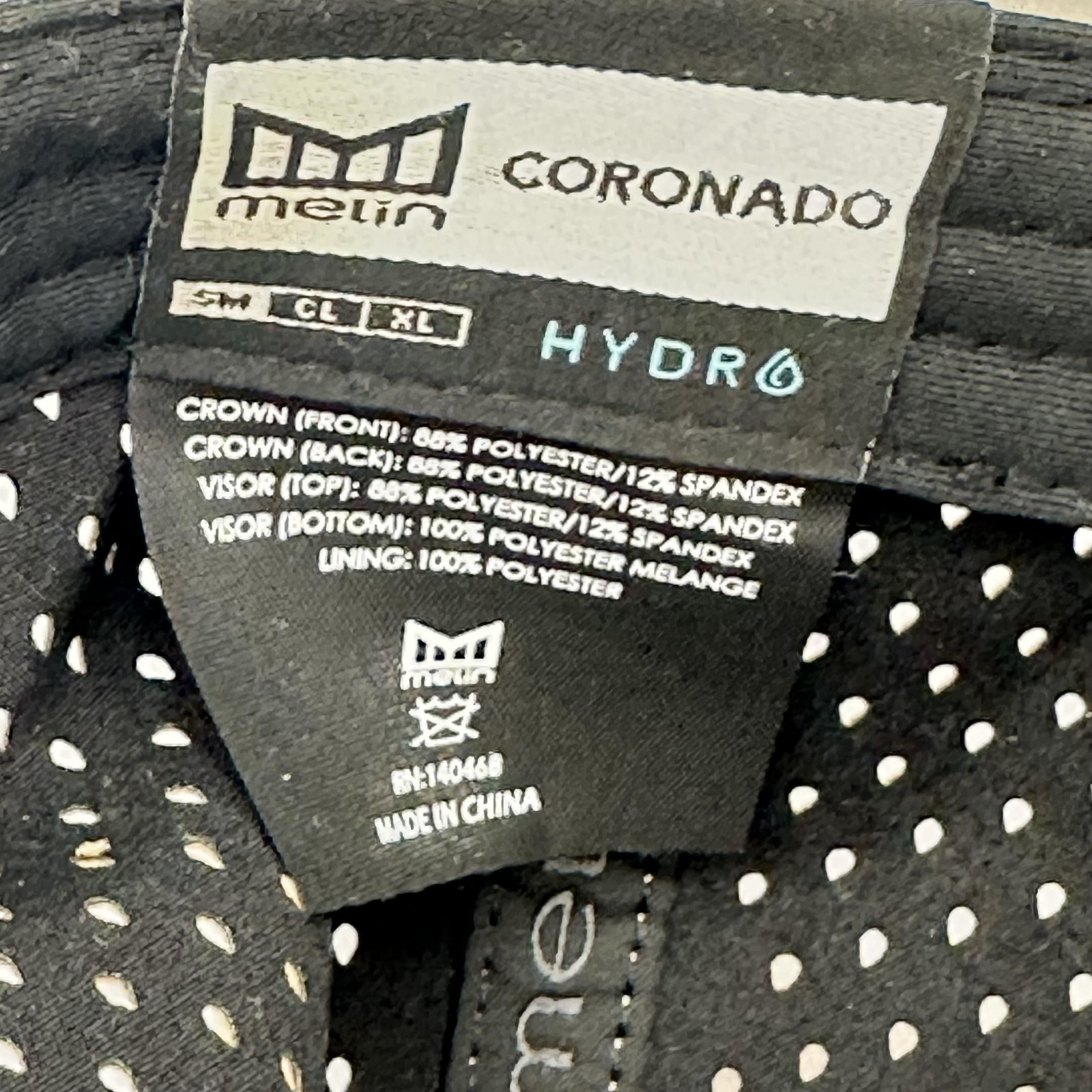 Melin Coronado Hydro Hat Cap Snap Back Beige Navy Rope Performance Mens One Size