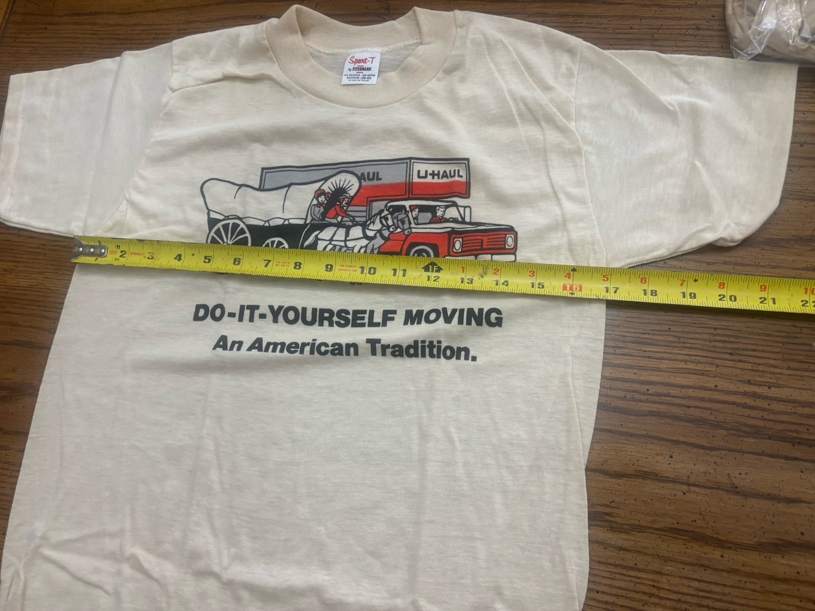 Vtg 1970s U-Haul Single Stitch T Shirt Deadstock Rare Stedman 2 Sided Medium