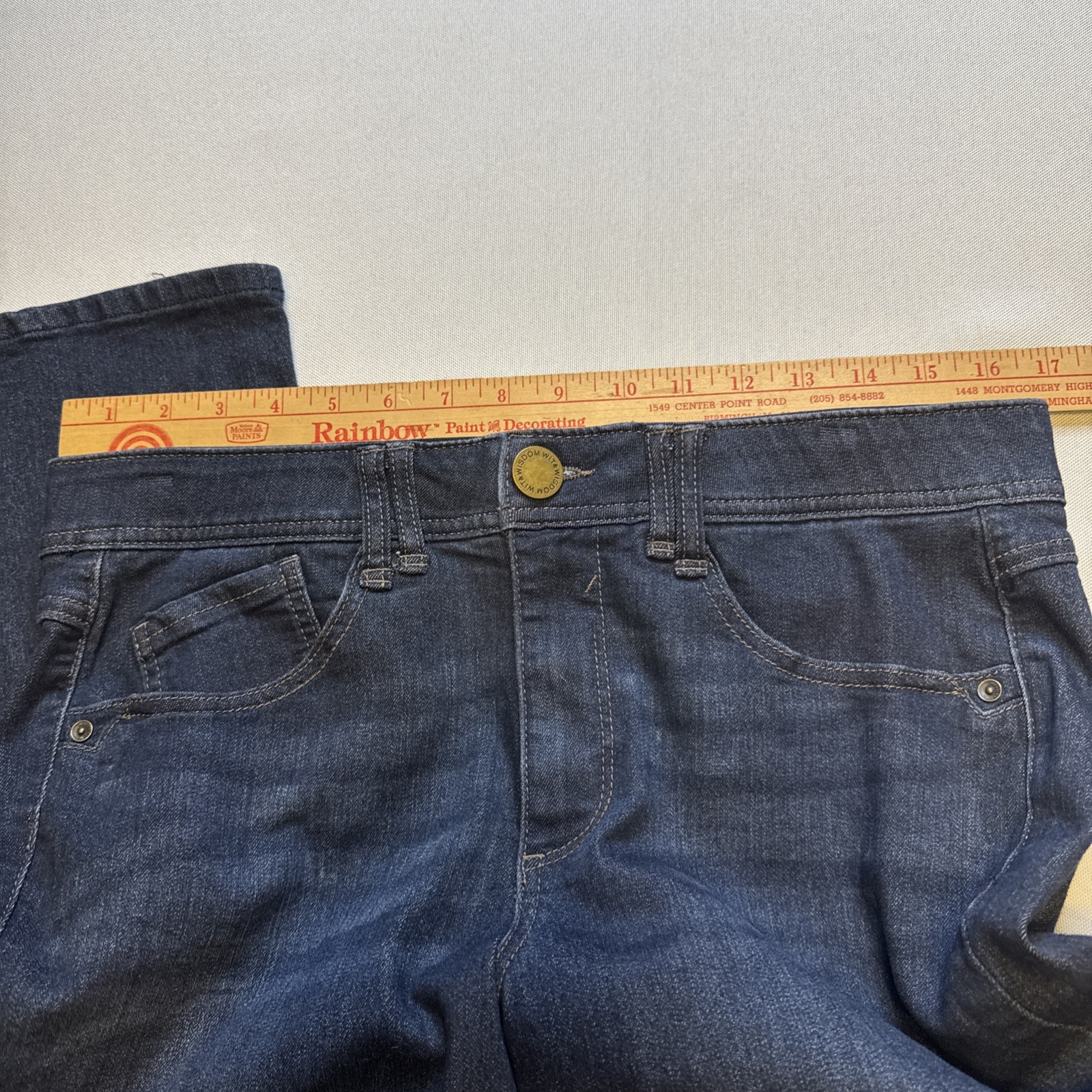 Wit & Wisdom Brittany Mid-Rise Baby Boot Jeans Size 12 Contour Shape Tech # 0067