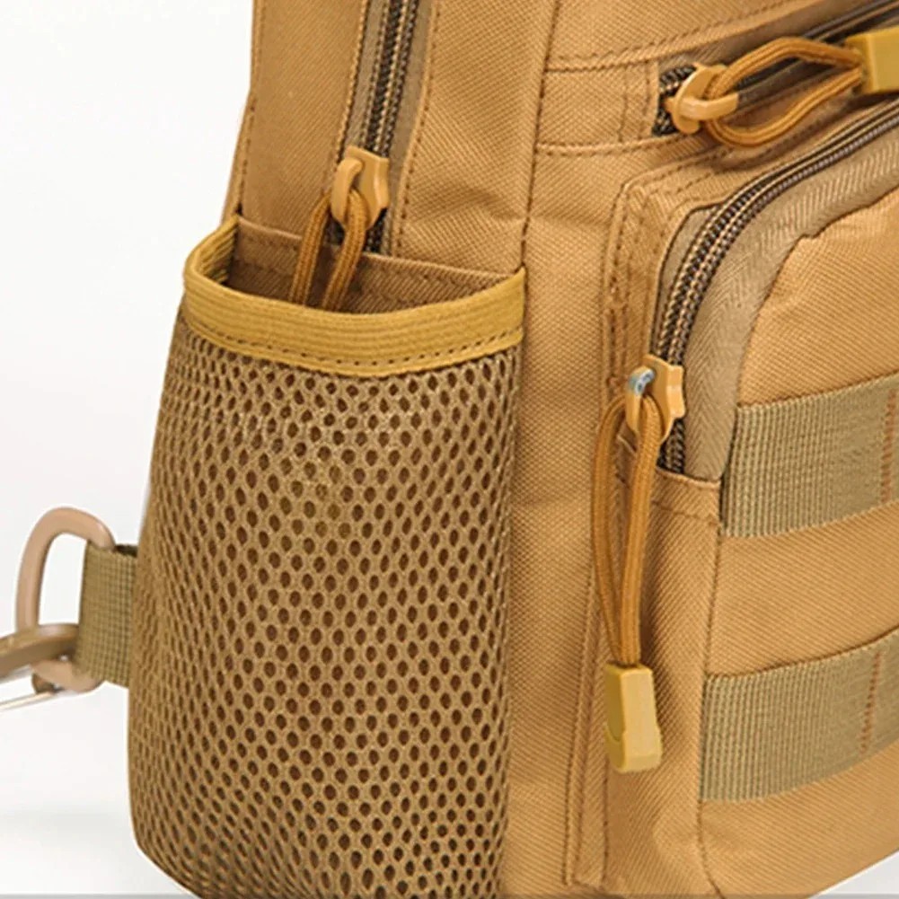 Mens Backpack Tactical Sling Shoulder Bag Molle Travel Chest Pack Outdoor Hiking