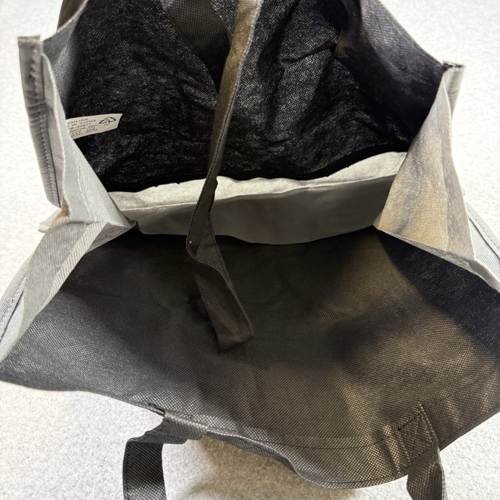 MERCEDES-BENZ TOTE BAG Black and Grey 2 Handle FOLDABLE Lightweight 15x6x12
