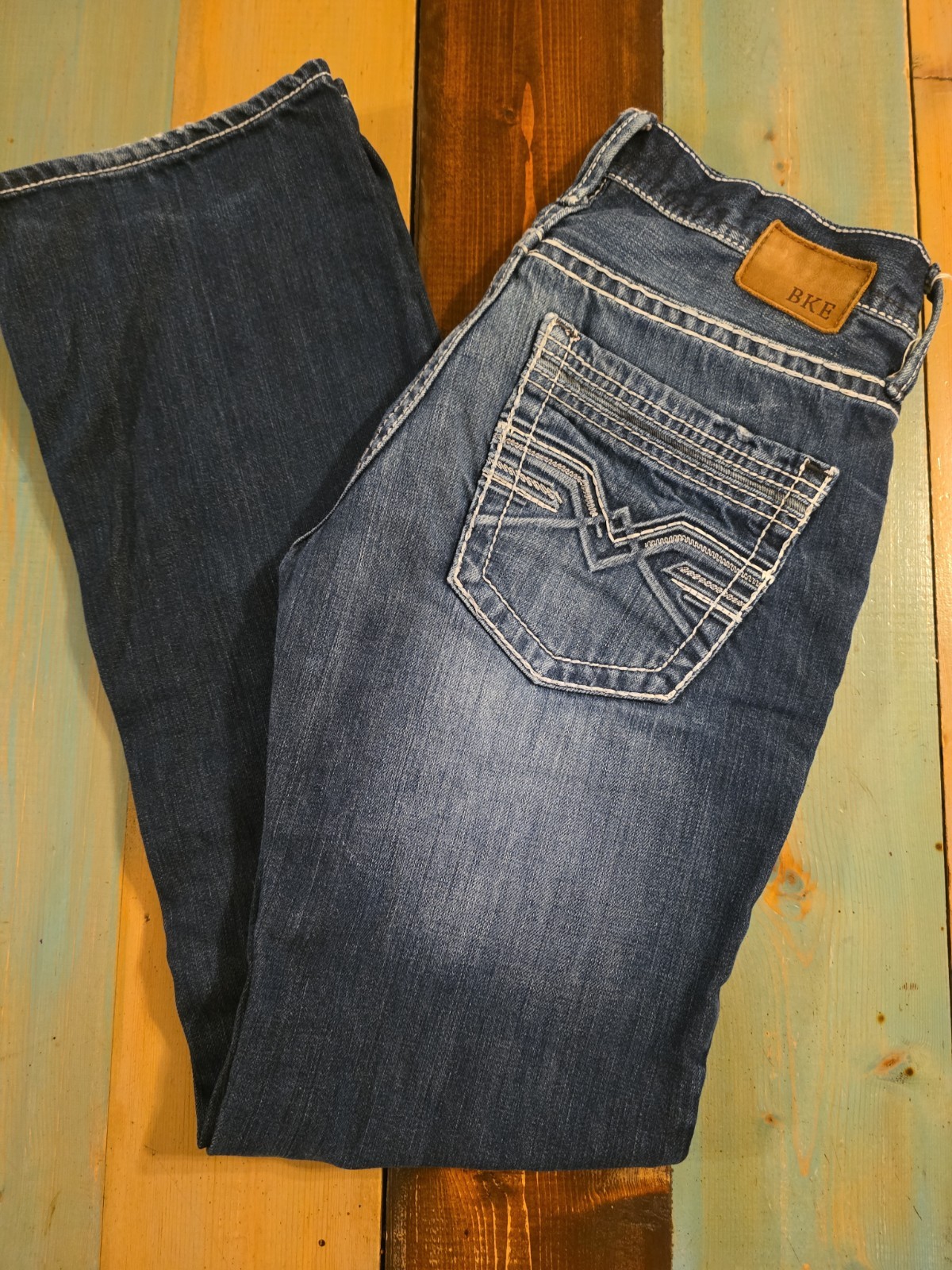 BKE Aiden Denim Jeans Size 28 x 32 Dark Wash Boot Cut