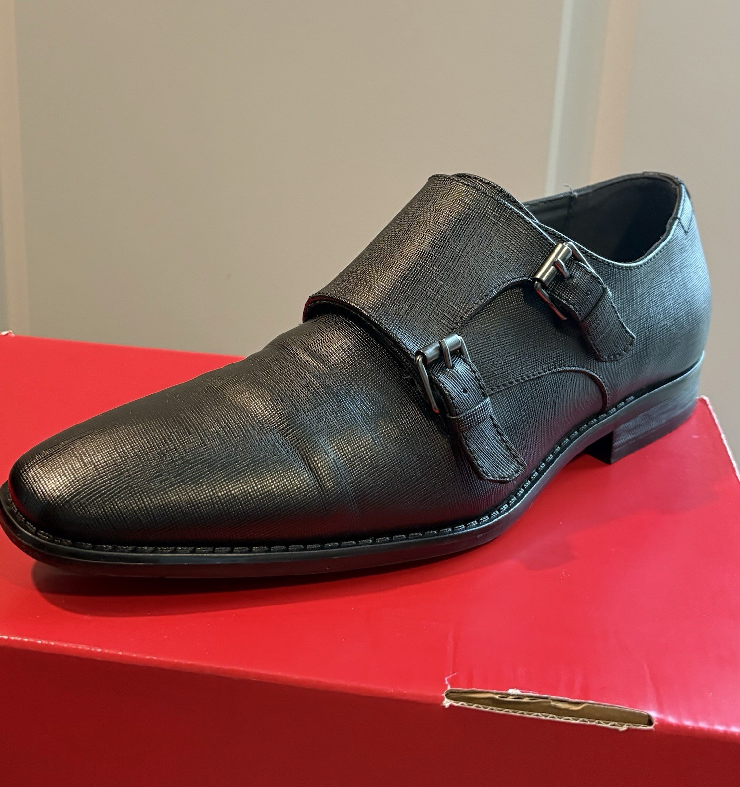 CALVIN KLEIN ITALY Collection Double Monk Strap Shoes US 10.MSRP $200