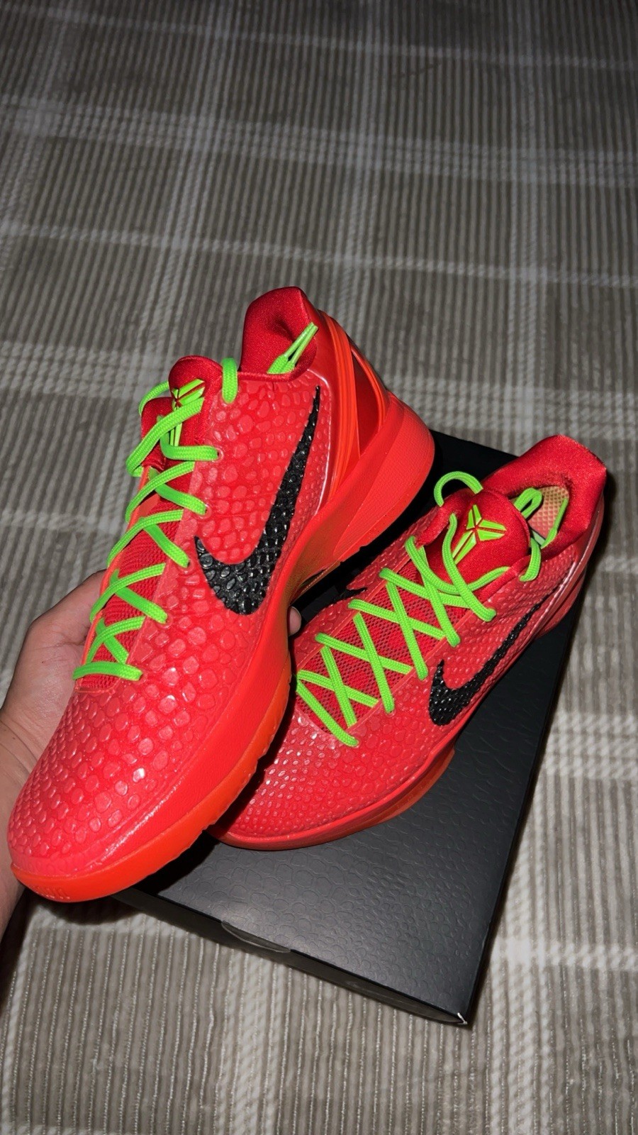 Nike Kobe 6 Protro Reverse Grinch Bright Crimson/Black Green Low FV4921-600