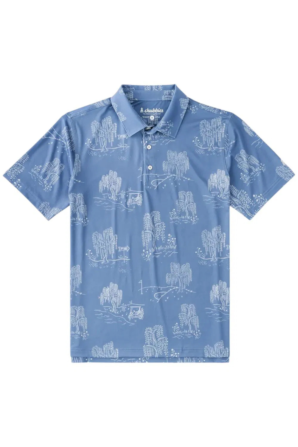 Chubbies Men’s The Golf Course Willow Polo Dusty Blue
