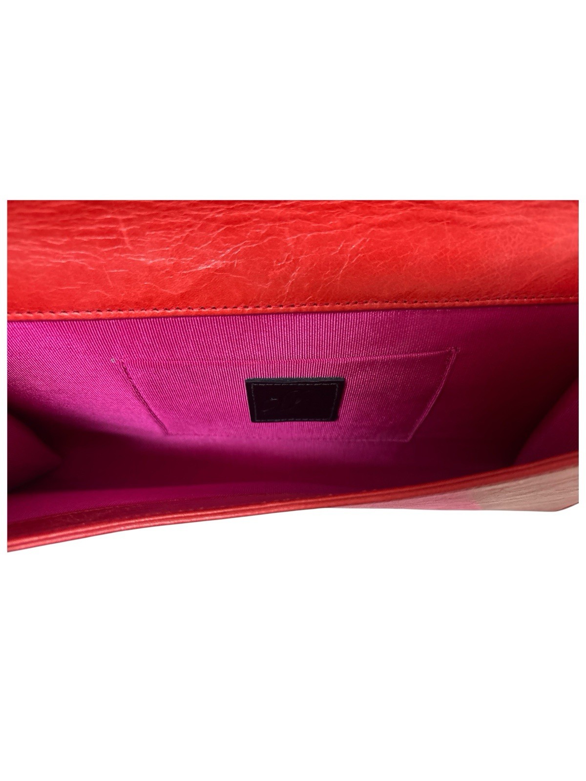 Dareen Hakim “Le Icon” Clutch with Gold Medallion Pink Lining Magnetic