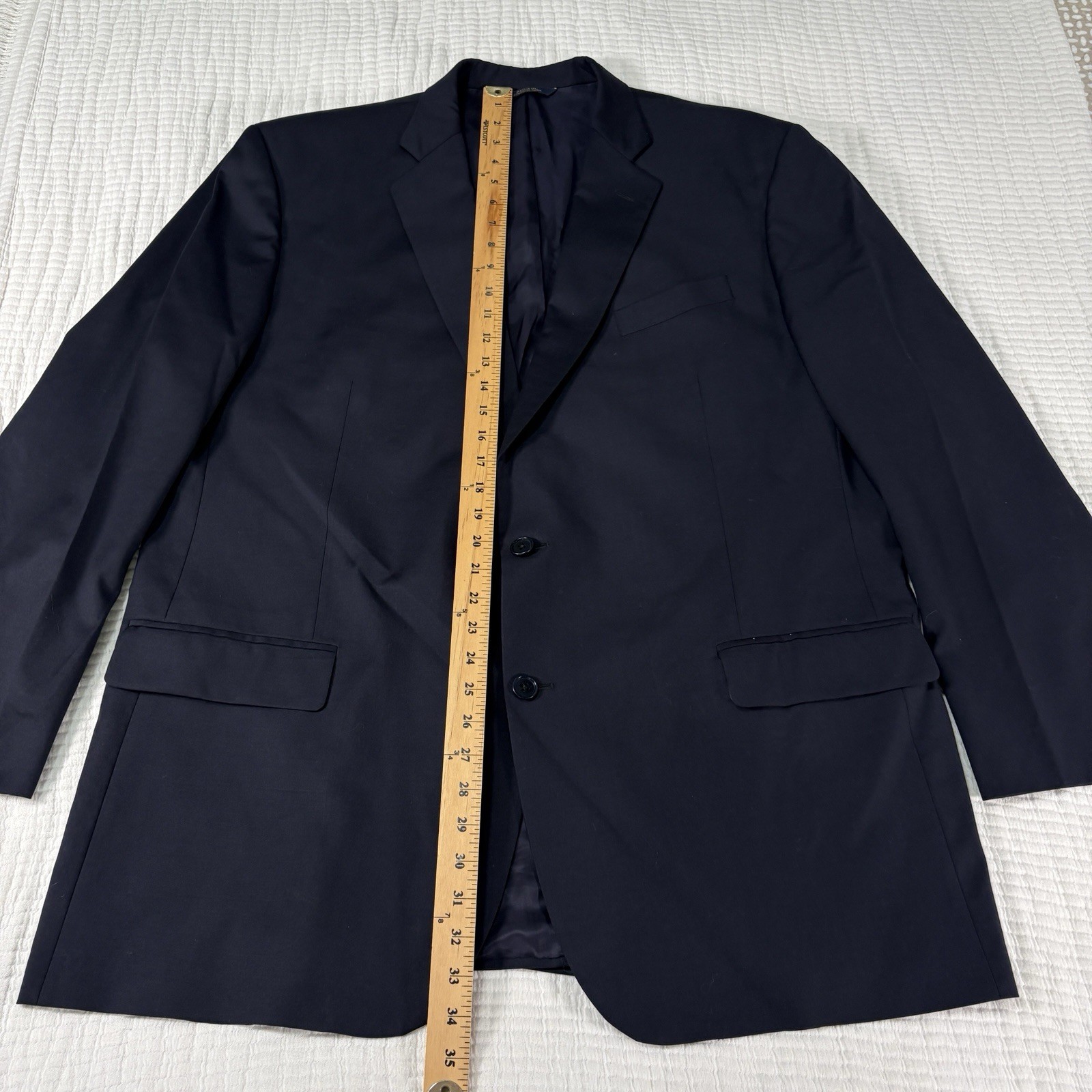 Brooks Brothers Jacket 50L Blue 1818 Madison Estrato Wool Blazer Sports Coat