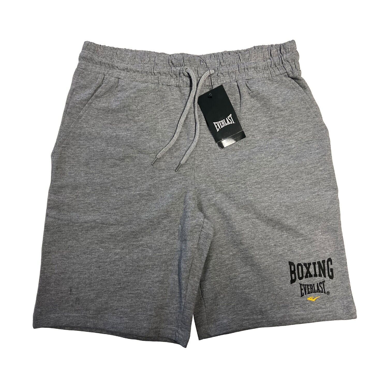Everlast Men’s Grey Shorts Boxing Drawstring Waist (S01)