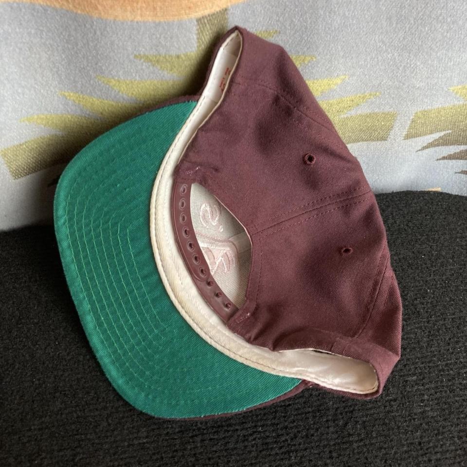 VTG 90s Oakland Athletics A’s MLB Baseball Burgundy New Era Snapback Cap Hat USA