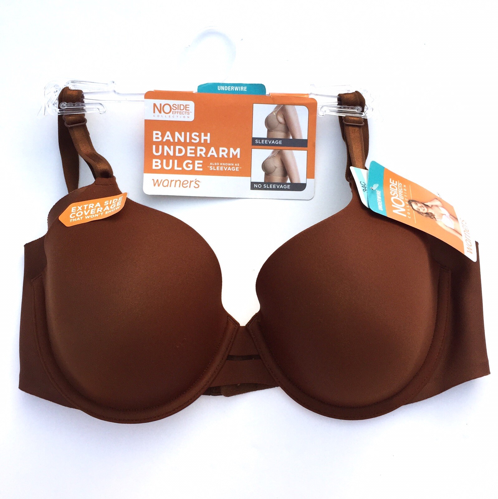Warner’s Bra Underwire Full Coverage Side Smoothing Support No Side Effects 1356