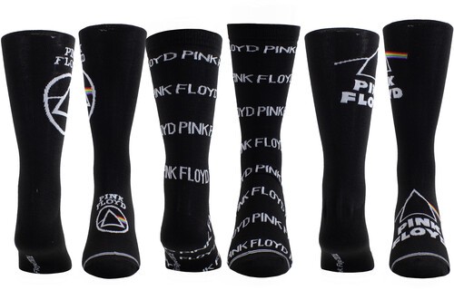 Pink Floyd – Perri’s – Pink Floyd – Crew Socks (3 Pack Collector Guitar Shape Ti