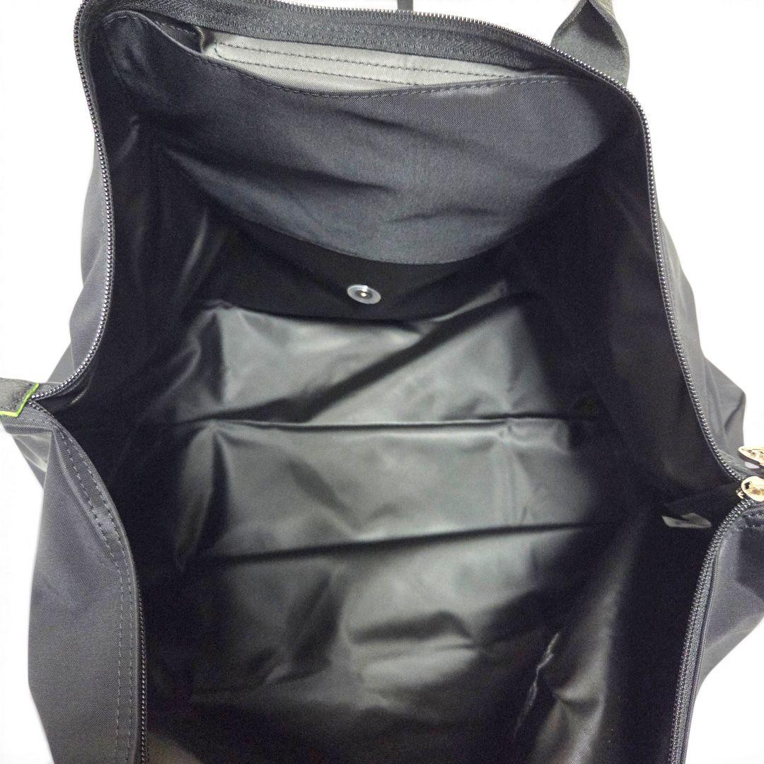 Longchamp Pliage L Tote Bag Black, W17-22.4 x H13.8 x D8.7 in, Used