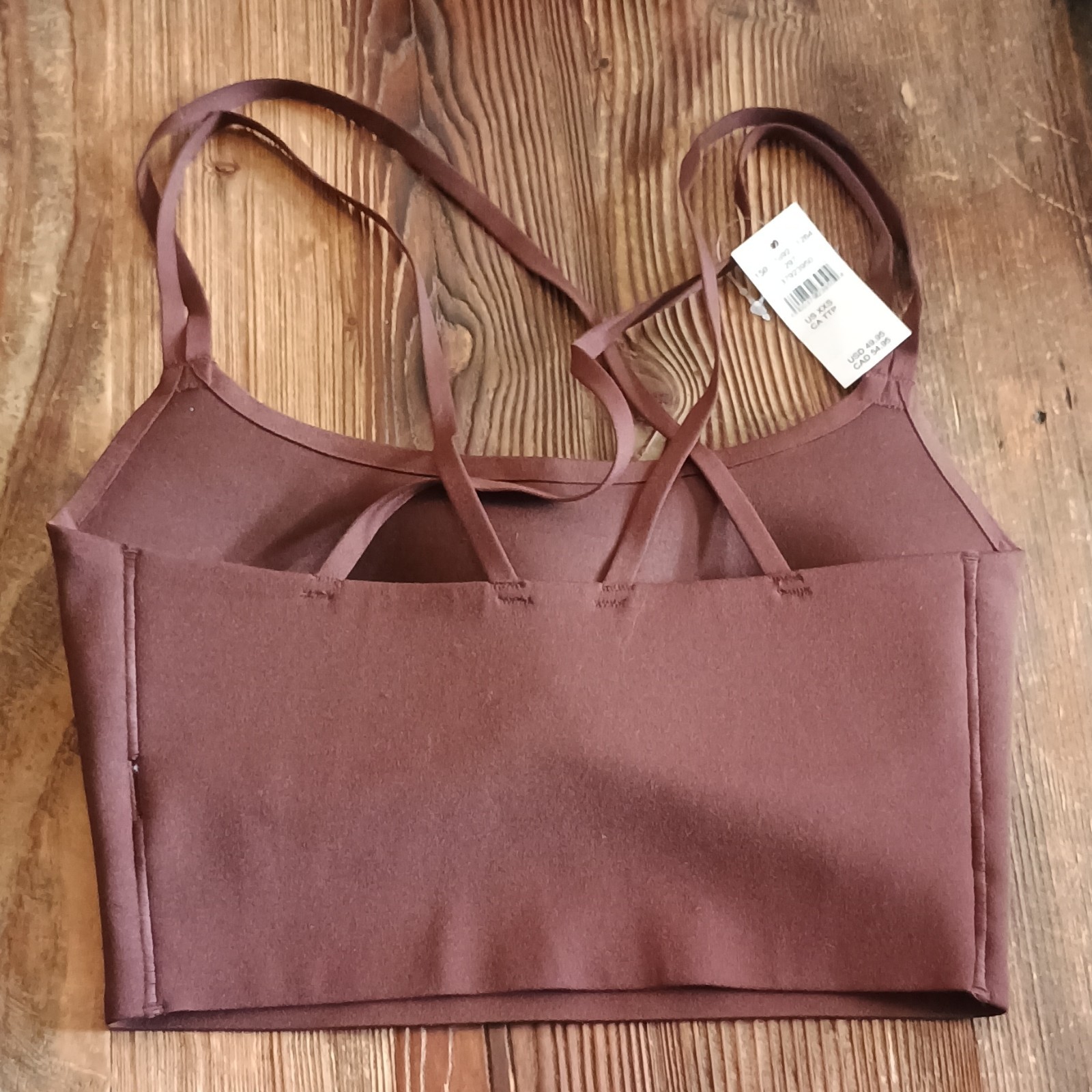 OFFLINE by Aerie Brown Solid Wireless Sports Bra Pullover Normal Strap Size XXS