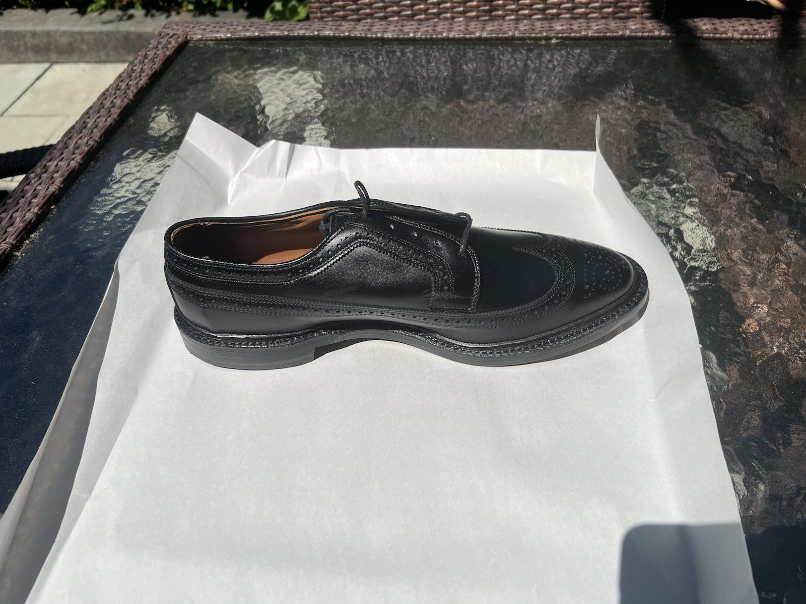 Allen Edmonds MacNeil Black Leather Wingtip Men’s Dress Shoes 13D