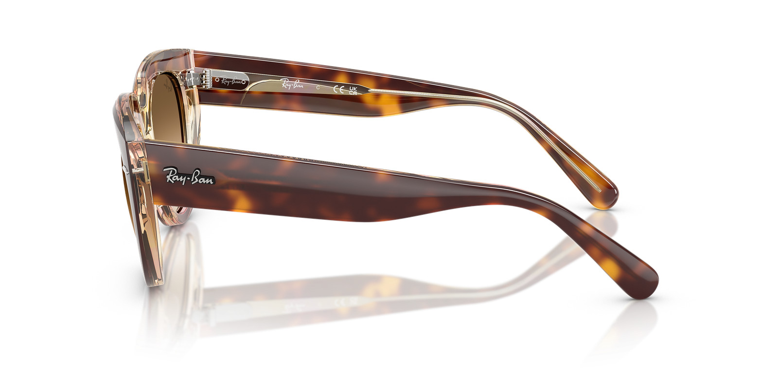Ray-Ban Doreen Light Havana On Transp. Multi/Brown Gradient 52 mm Sunglasses