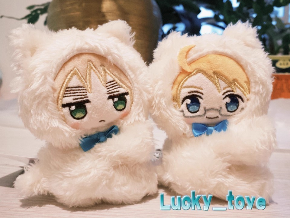11cm Official APH Axis Power Hetalia Arthur Kirkland USA Plush Doll Toy Keychain
