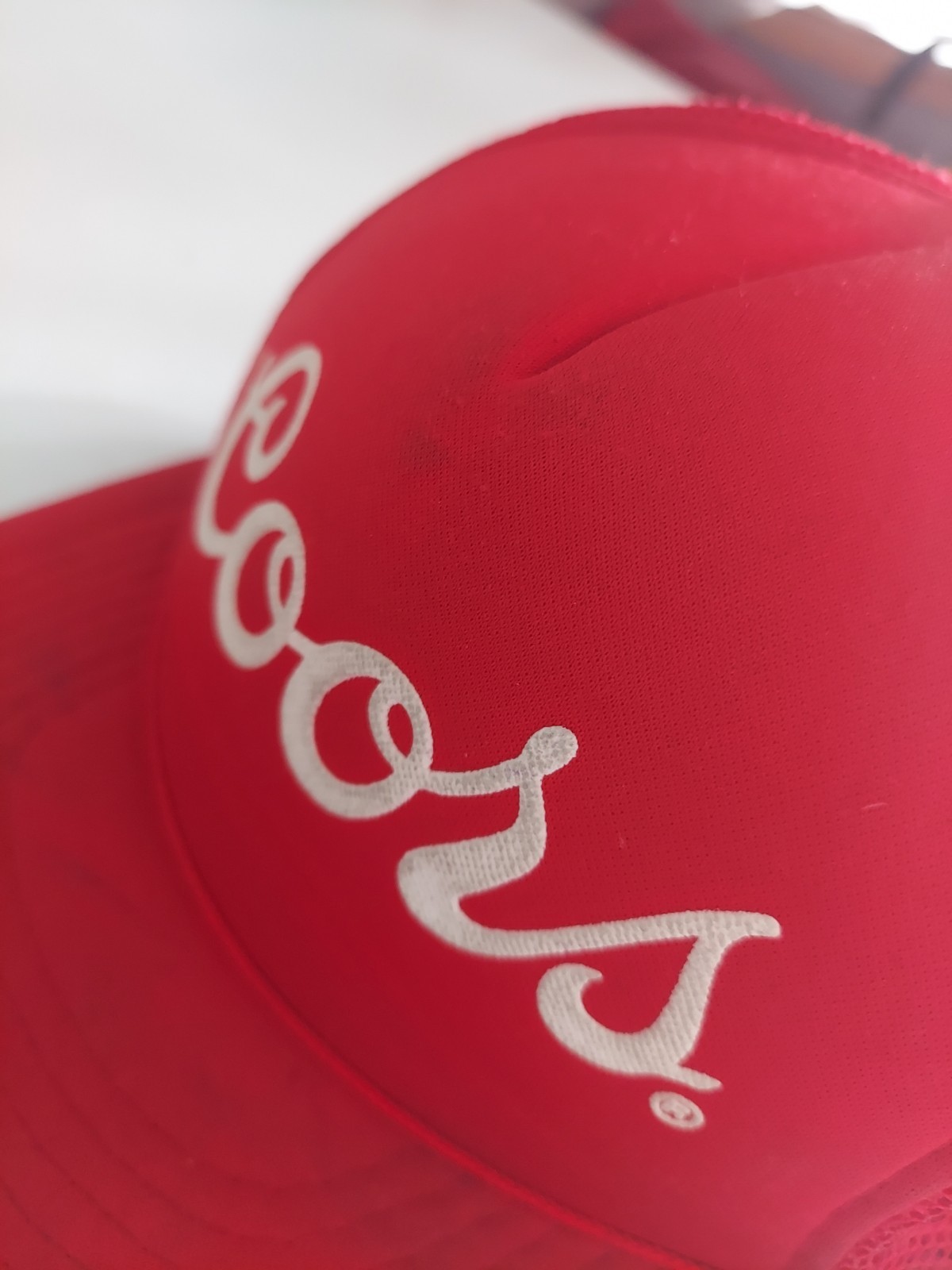 Vintage Coors Trucker Hat Beer Red Snapback Designer Pro Mesh