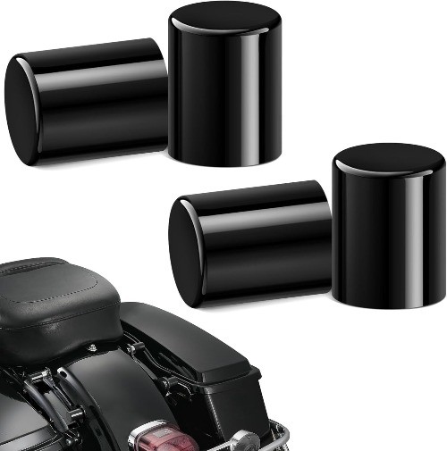 4 PCS Black Docking Hardware Cover Kit Compatible for Touring Electra Glide Road