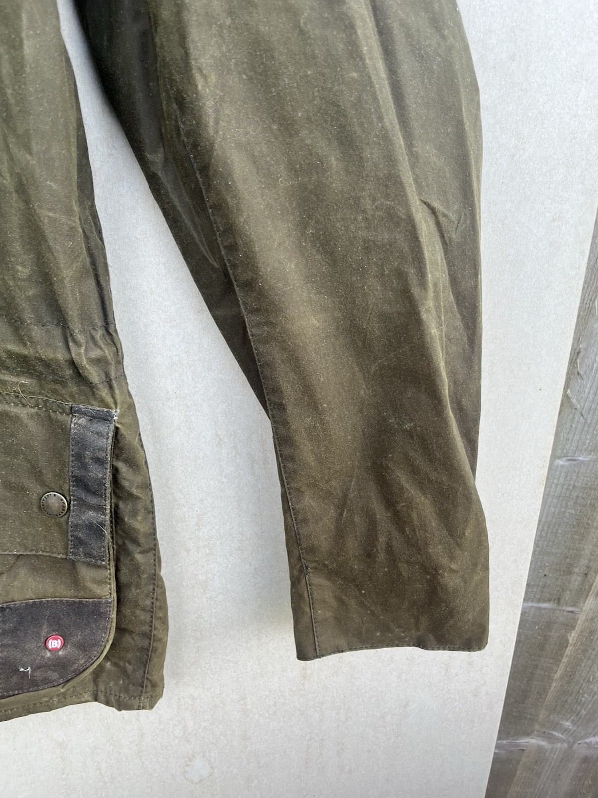 Barbour Dept B Solway Durham Wax Jacket Hooded Beeswax Men’s Olive – Small