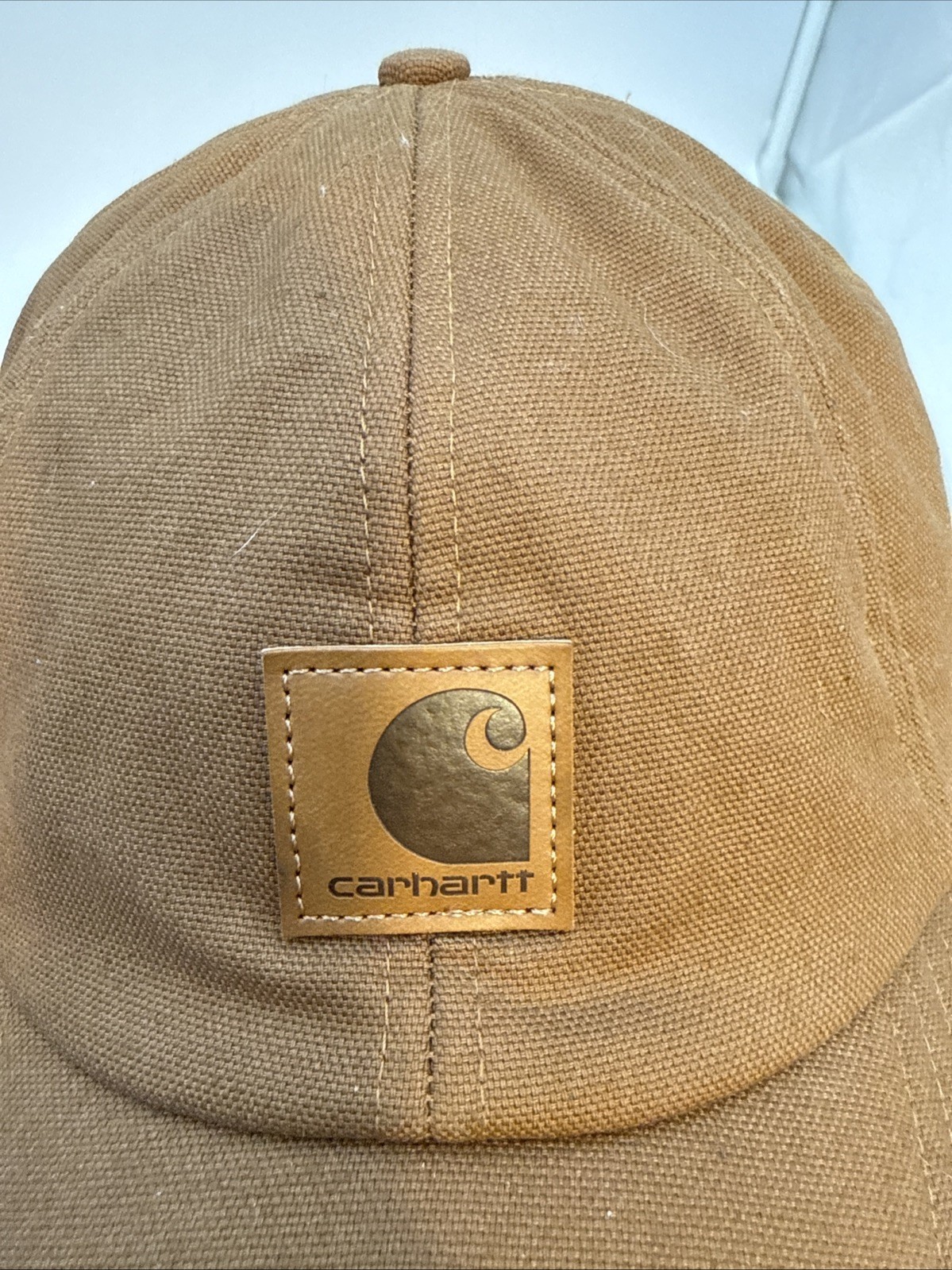 CARHARTT USA COLD WEATHER TRAPPER HUNTING CAP / HAT – EAR FLAP COVER TAN LARGE