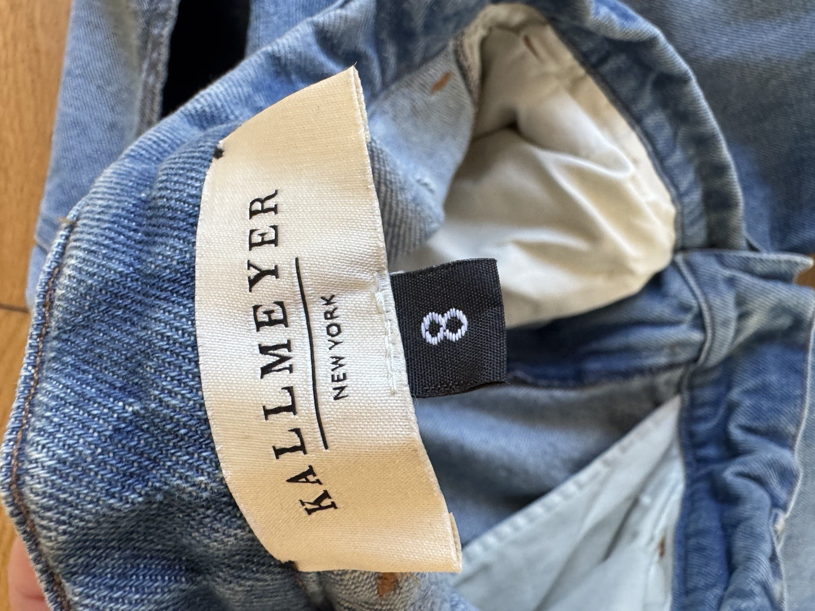 Kallmeyer Pleated Wide Leg Denim Trouser