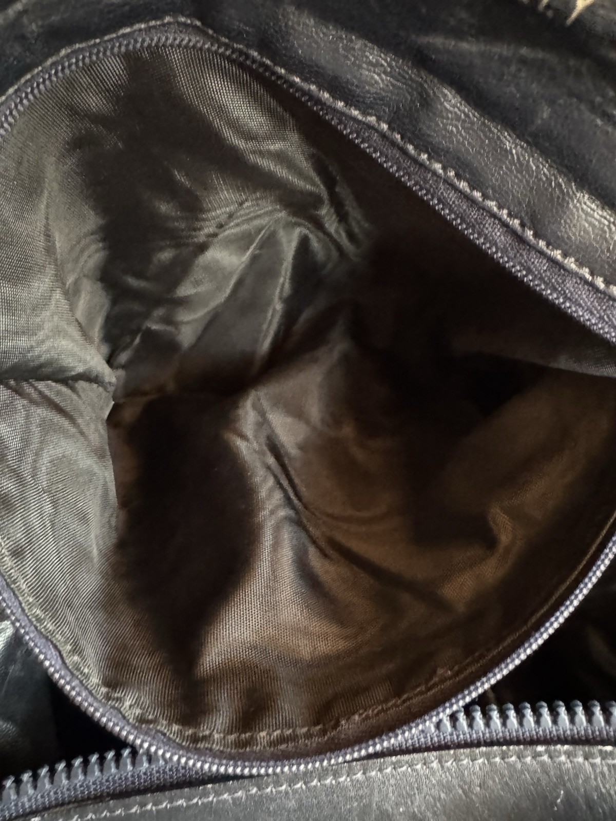 CELINE C Macadam Hand Bag Canvas Navy