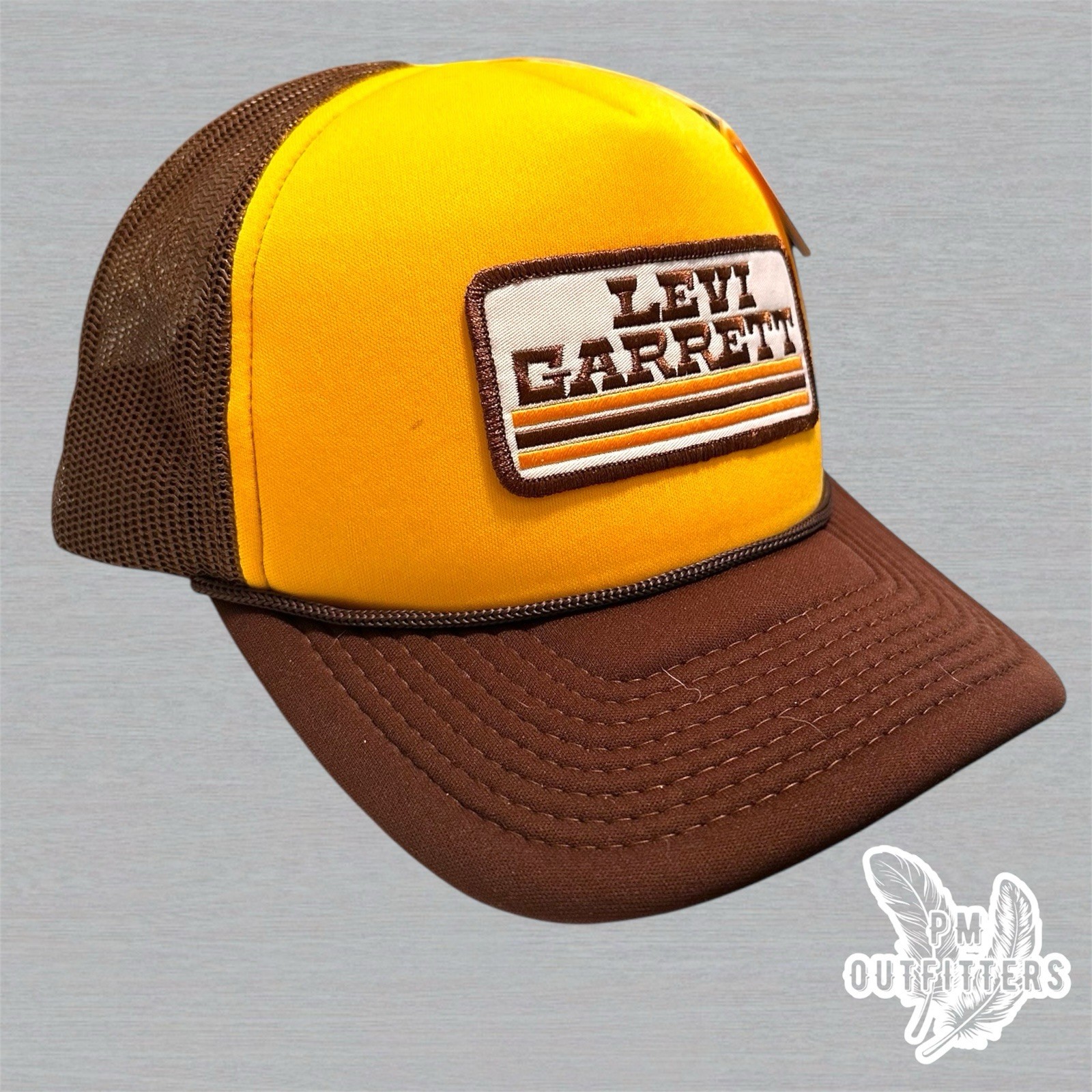 Vintage Levi Garrett Tobacco Patch on a Decky Foam Front Rope Trucker Hat