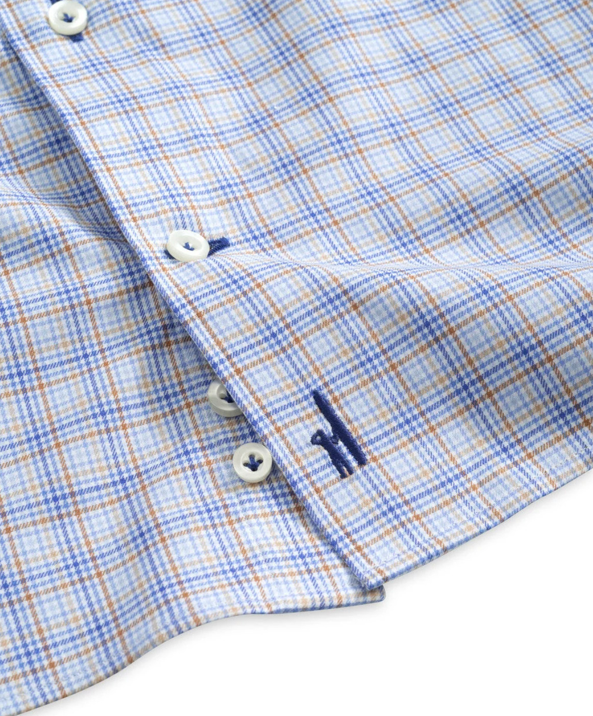 NEW JOHNNIE-O TOP SHELF MALIBLU SETH PLAID BUTTON DOWN SHIRT SZ L