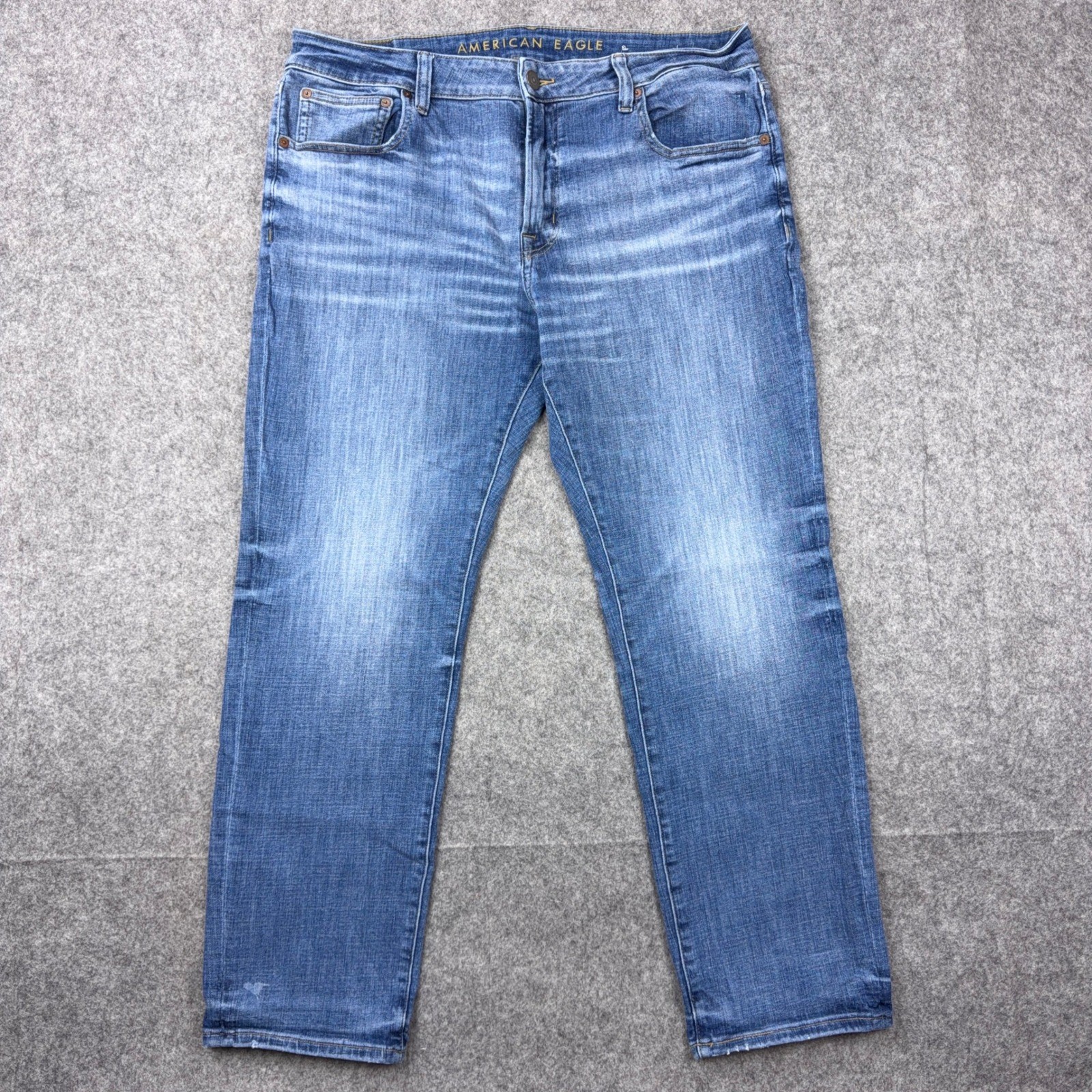 American Eagle Jeans Mens 36×30 Blue Slim Straight Next Level Flex Stretch Denim