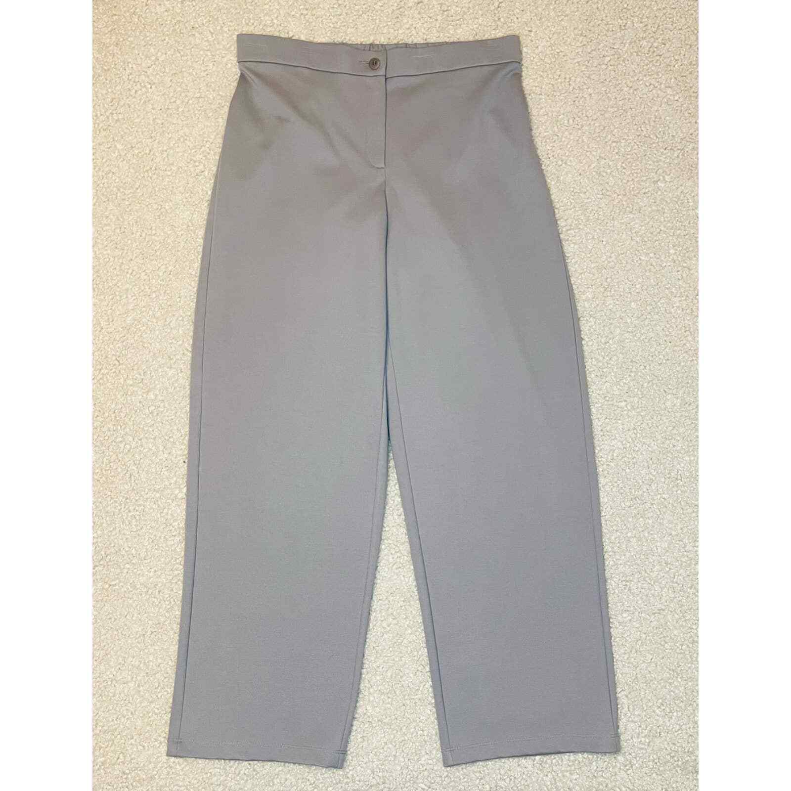 Eileen Fisher Flex Tencel Straight Leg Ponte Pants in Zinc XXS XS S M L XL